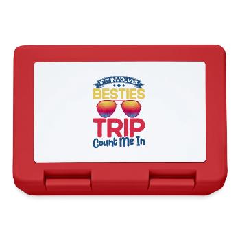 Besties Trip Holiday Trip Holiday Gift - Lunchbox - red - Front