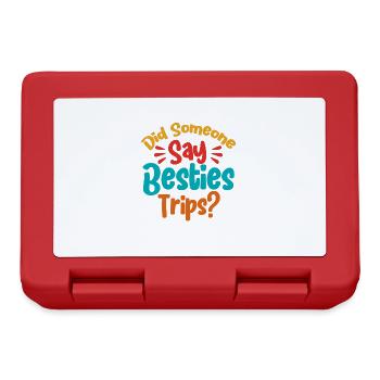 Besties Trip Holiday Trip Holiday Gift - Lunchbox - red - Front