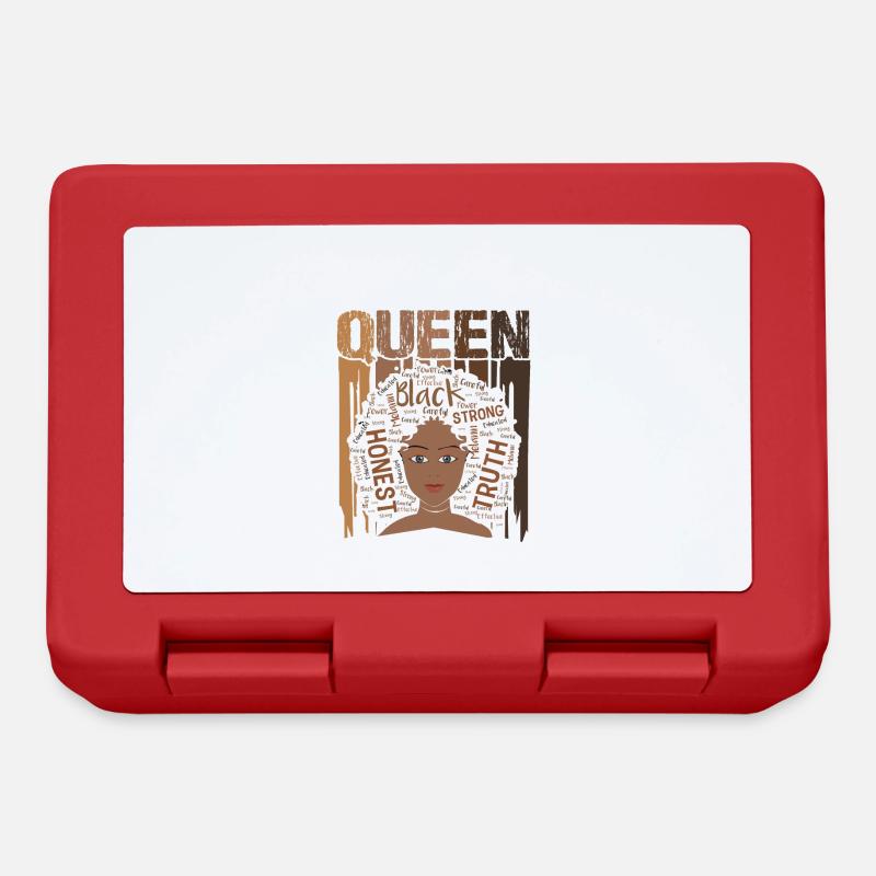 Melanin Queen Proud Black - Lunchbox - red