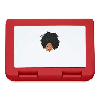 Sassy Black Queen Proud African American Women - Lunchbox - red - Front