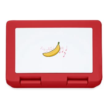 Music and Bananas Ironic Saying Musician Fruits - Lunchbox - red - Front