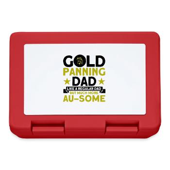 Gold Panner Gold Miner Gold Digger Gift - Lunchbox - red - Front