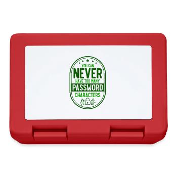 Cadeau de spécialiste de la sécurité réseau - Boîte à goûter - rouge - Devant