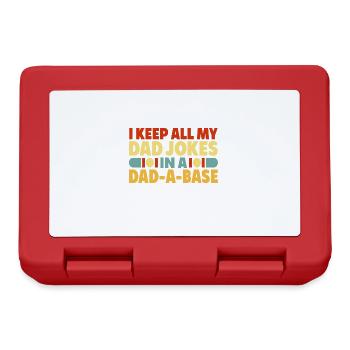 I Keep All My Father Jokes In One Day - Lunchbox - red - Front