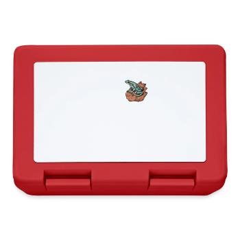 Poison Dart Frog I Toad Frog Motif for Amphibians - Lunchbox - red - Front