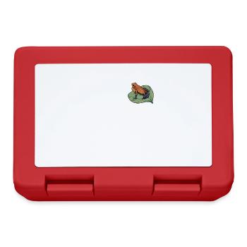 Poison Dart Frog I Toad Frog Motif pour amphibiens - Boîte à goûter - rouge - Devant