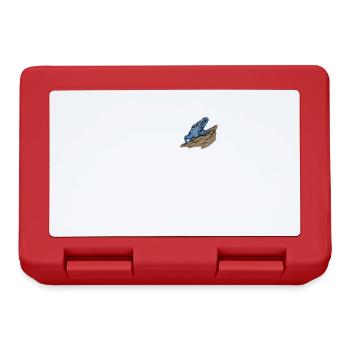Poison Dart Frog I Toad Frog Motif for Amphibians - Lunchbox - red - Front