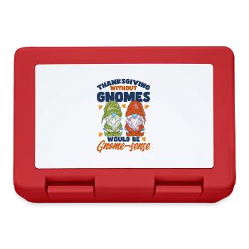 Thanksgiving Funny Gnomes Costume Autumn - Lunchbox - red - Front