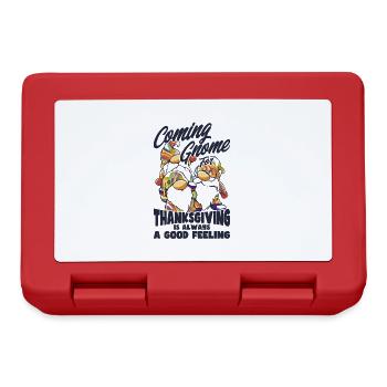 Thanksgiving Funny Gnomes Costume Autumn - Lunchbox - red - Front