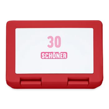 30 Jahre wieder ein Jahr schöner 30 Geburtstag - Brotdose - Rot - Vorne