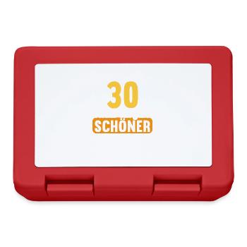 30 Jahre wieder ein Jahr schöner 30 Geburtstag - Brotdose - Rot - Vorne