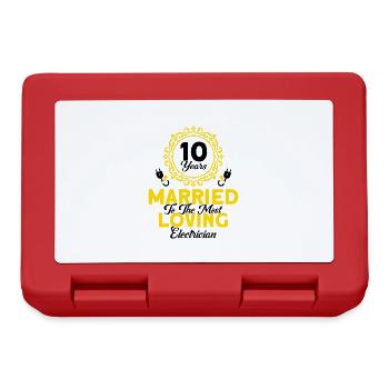 Rose Wedding Most Loving Electrician Gift - Lunchbox - red - Front