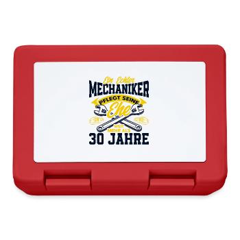 Perlenhochzeit Ehepaar 30. Hochzeitstag Geschenk - Brotdose - Rot - Vorne