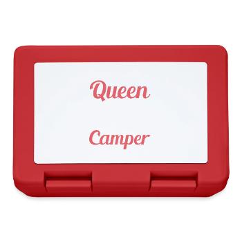 Queen Of The Camper Camping Caravan - Lunchbox - red - Front