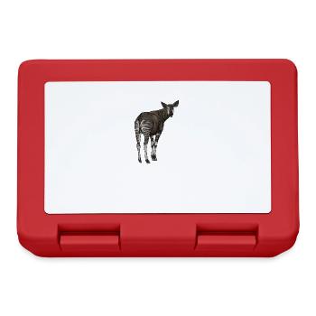Okapi I girafe de la forêt tropicale pour - Boîte à goûter - rouge - Devant