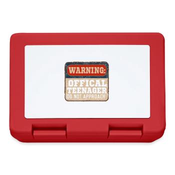 Warning Official teenager 13 years old - Lunchbox - red - Front