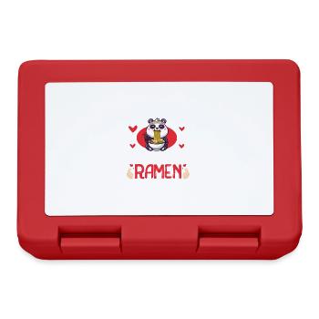 Powered by K-Pop and Ramen Korean Music - Lunchbox - red - Front