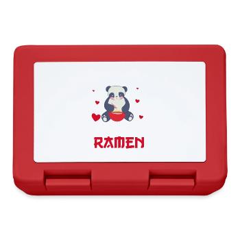 Powered by K-Pop and Ramen Korean Music - Lunchbox - red - Front