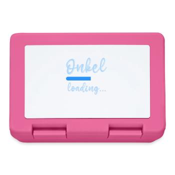 Onkel 2023 loading Nichte Neffe Baby - Brotdose - Pink - Vorne