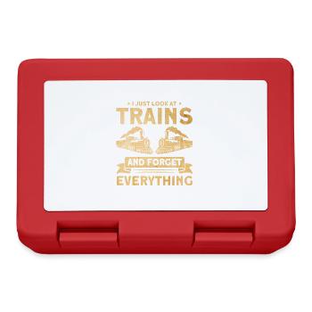 Cadeau de locomotives de train miniatures - Boîte à goûter - rouge - Devant
