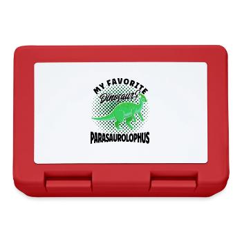 Parasaurolophus Dinosaur Lover Gift - Lunchbox - red - Front