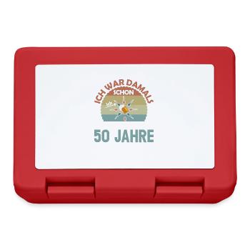 Ich war damals schon der Schnellste 50. Geburtstag - Brotdose - Rot - Vorne
