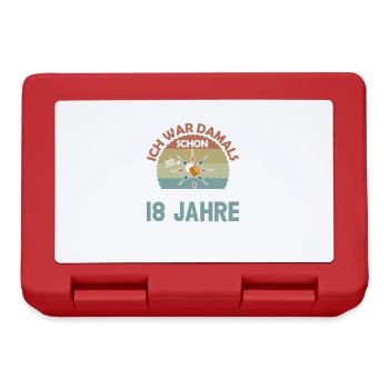 Ich war damals schon der Schnellste 18. Geburtstag - Brotdose - Rot - Vorne