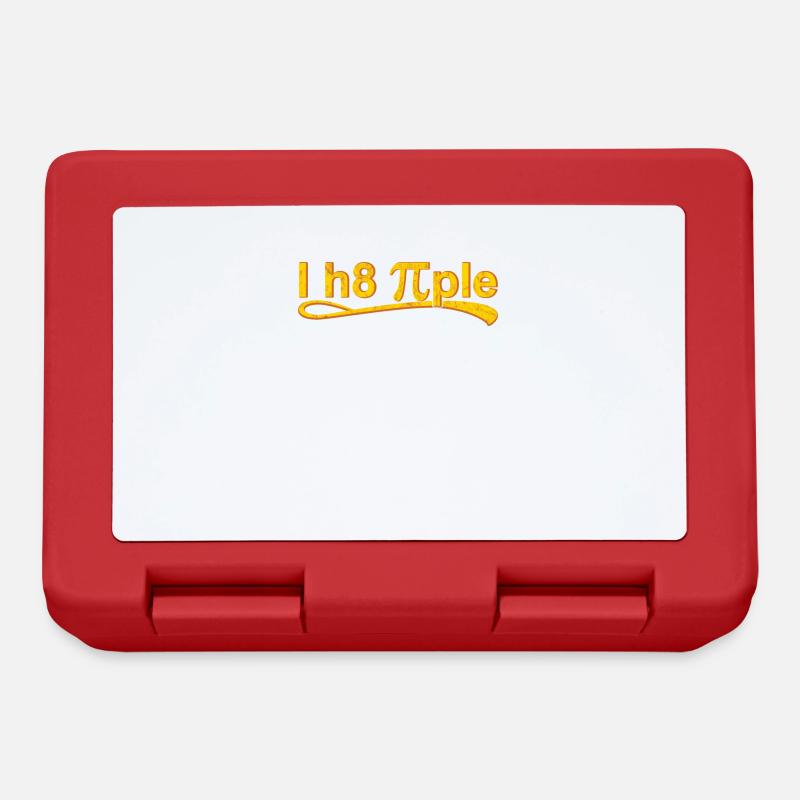 I hate people with Pi - Lunchbox - red