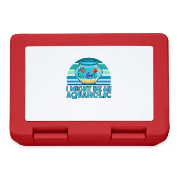 Aquarist Fish Keeper Hobby Aquarium Fish Keeper - Lunchbox - red - Front