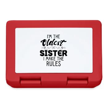 I am the oldest sister. I do the - Lunchbox - red - Front