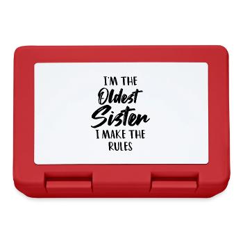 I am the oldest sister. I do the - Lunchbox - red - Front