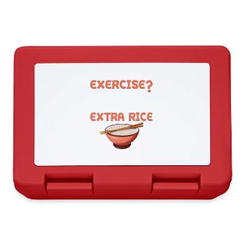 Exercice Je pensais que vous aviez plus de riz plus drôle - Boîte à goûter - rouge - Devant