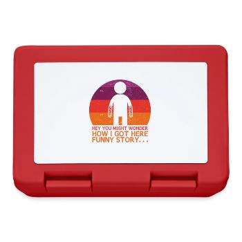 Funny recovery Broken arm will soon be good - Lunchbox - red - Front