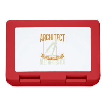 Architecte Cadeau Profession Architecture Emploi Architecte - Boîte à goûter - rouge - Devant
