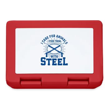 Spearfishing Freediver Spearfisher Fisherman - Lunchbox - red - Front