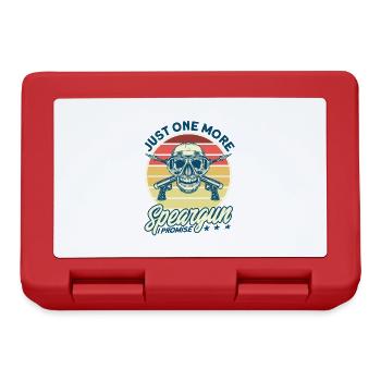 Spearfishing Freediver Spearfisher Fisherman - Lunchbox - red - Front