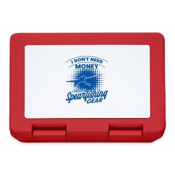 Spearfishing Freediver Spearfisher Fisherman - Lunchbox - red - Front