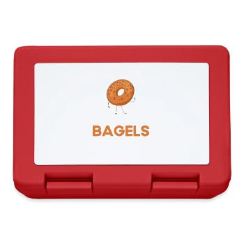 Bagel Food Gift Bagel - Boîte à goûter - rouge - Devant