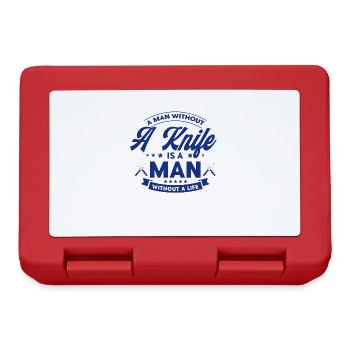 Knife Production Knife Collector Blacksmith Gift - Lunchbox - red - Front