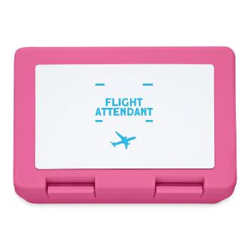 Flugbegleiter Stewardess Cabin Crew - Brotdose - Pink - Vorne
