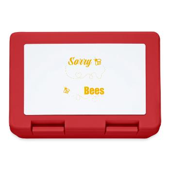 Beekeeping Hobby Bees Ironic Saying Beehive - Lunchbox - red - Front
