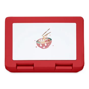 I Love Simply Ramen Japanese Food Kawaii - Lunchbox - red - Front