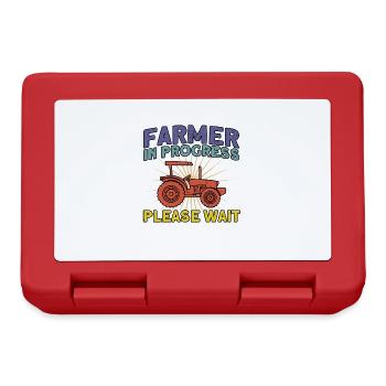 Farmer Farm Cattle Breeder Gift - Lunchbox - red - Front