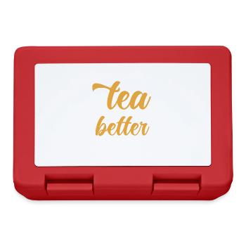 Tea Drinker Tea Lover Gift Tea - Lunchbox - red - Front