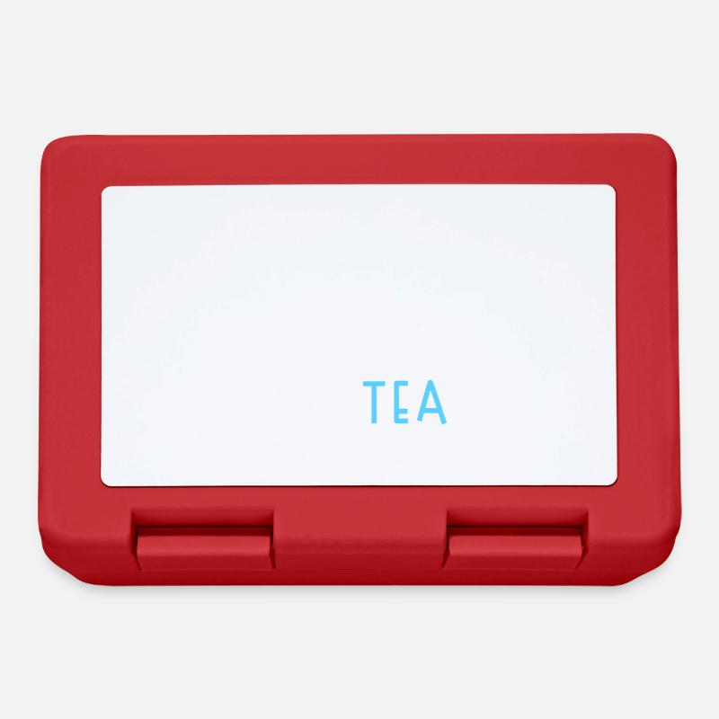 Teetrinker Teeliebhaber Geschenk Tee - Brotdose - Rot