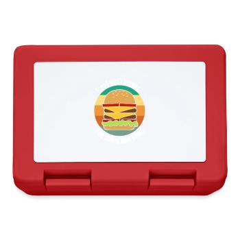 Delicious Food Burger Hamburger Chef - Lunchbox - red - Front