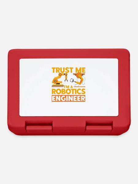 Technik Robotik Robotik Ingenieur Geschenk - Brotdose - Rot