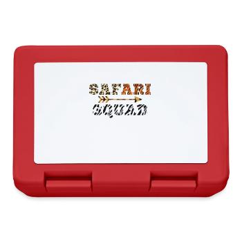 Safari Squad African Family Urlaub Sommerreise - Brotdose - Rot - Vorne