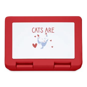 Cute cats are my dopamine crazy cat lady - Lunchbox - red - Front
