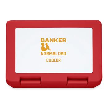 Bänker Bank Geld Banker - Brotdose - Rot - Vorne